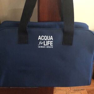 Giorgio Armani ACQUA for Life Man Sport Bag. NEW in bag Dark Blue
